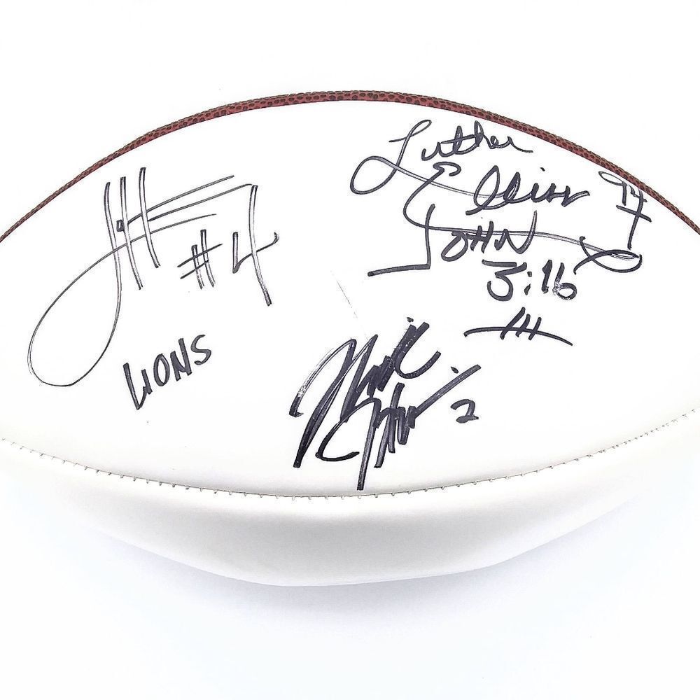 NWT Wilson National Football League AFC & NFC Detroit Lions Autographed Football
